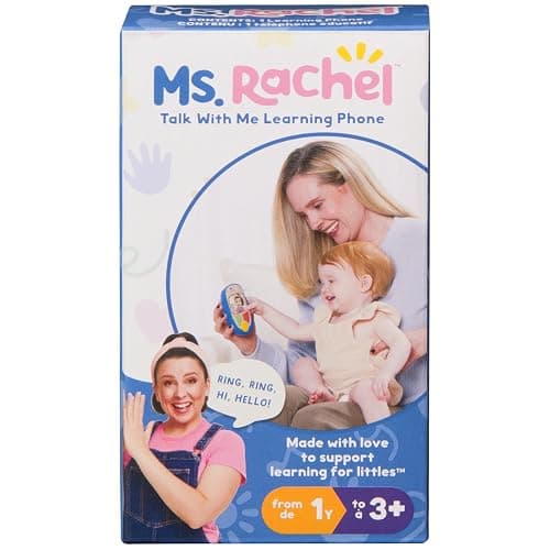 Ms. Rachel Official Electronic Talk with Me Learning Phone with Conversational Phrases, Educational Toys & Toddler Toys for Girls & Boys Ages 1-3+ thumbnail 3