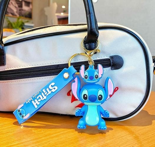 UIHJASO Cartoon Keychains for Boys and Girls, Anime Kawaii Keychain, Cute Backpack Key Key Chain Accessories Wristlet chain Car Charms thumbnail 3