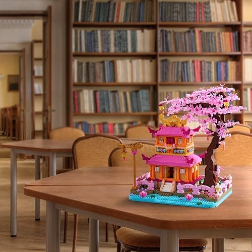 Kadablk Architecture Dream Flower Building Block,Japan Sakura Tree House Micro Block Set,1810 PCS for Adults and Teens,Creator Blocks thumbnail 6