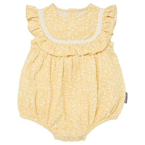 Modern Moments by Gerber Baby Girls' Lace Ruffle Bubble Romper - Image 1