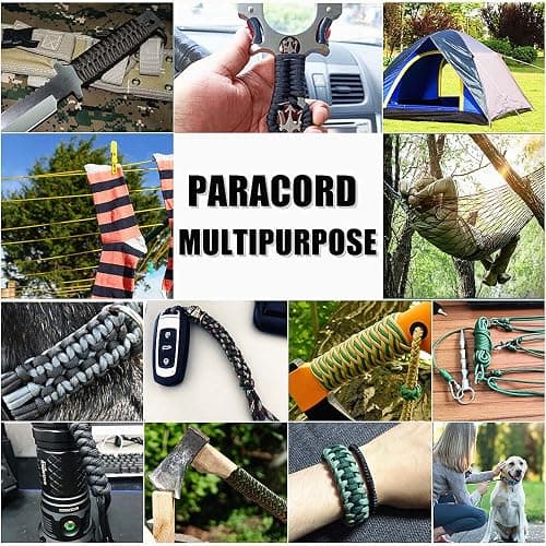 WEREWOLVES Paracord Rope, 7 Strand Type III Parachute Cord 4mm 100ft / 200ft for Crafting, DIY Projects, Survival Bracelets (Neon Green, 100 ft) thumbnail 7