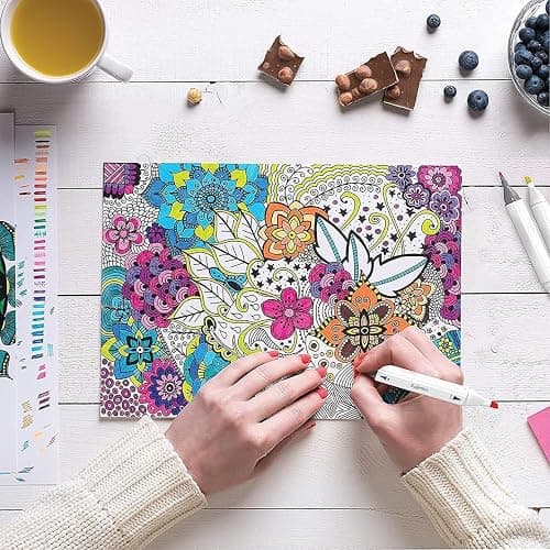 80 Colors Alcohol Markers with Base Dual Tip Drawing Markers for Adult and Kids Comics Coloring Sketching Illustration (80 White) -Refillable thumbnail 2