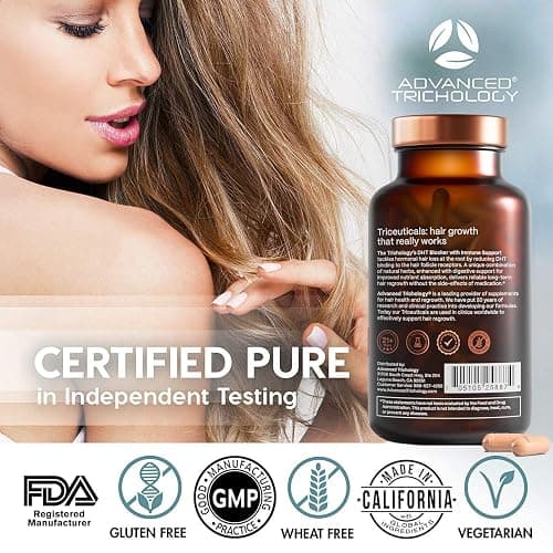 DHT Blocker - Hair Growth Supplement for Genetic Thinning for Men and Women | Approved* by American Hair Loss Association | Guaranteed, Backed by 20 Years of Experience in Hair Loss Treatment Clinics thumbnail 5