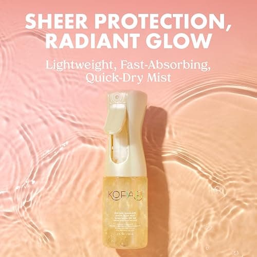 Kopari Golden Sunglaze Sheer Body Mist Sunscreen SPF 50, Infused with Shimmering Body Oil, Hydrating Mist, Hydrates, Brightens, Gives Skin a Glowy Finish, Lightweight, Fast-Absorbing. thumbnail 2