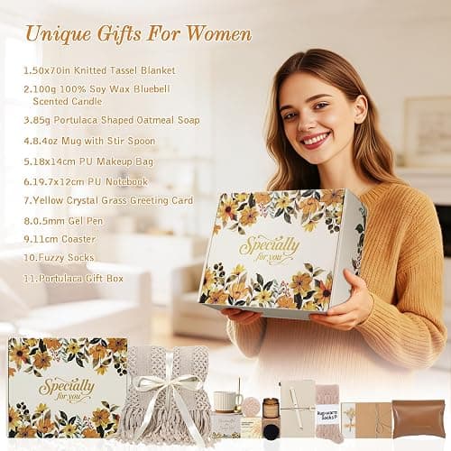 Self Care Gifts for Womens Birthday Gift Get Well Soon Gift - Valentines Day Gifts for Her Mom Wife Daughter Sister Girlfriend Best Friend, Sympathy Gift Baskets for Women Care Package thumbnail 2