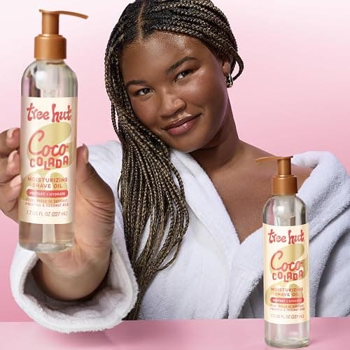 Tree Hut Coco Colada Moisturizing Shave Oil, Gel-to-Oil Formula, Ultra Hydrating Barrier for a Close, Smooth Shave, For All Skin Types, 7.7 fl oz thumbnail 3