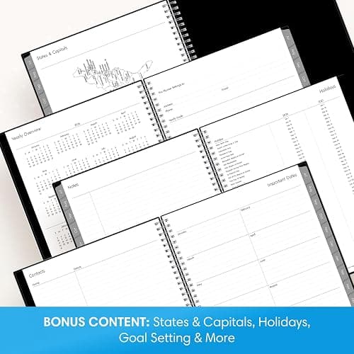 Blue Sky 2026-2027 Weekly and Monthly Academic Year Planner Calendar, July 2026 - June 2027, 7" x 9", Flexible Cover, Wirebound, Laminated Tabs, Enterprise thumbnail 5