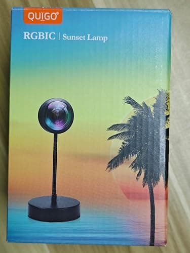 QUIGO Sunset Projector Lamp, 16 Colors Changing with Remote & App Control, Night Light for Bedroom, TikTok Room Decor Aesthetic, Sunrise/Sunset Light thumbnail 9