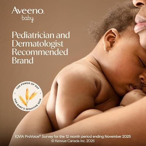 Aveeno Baby Daily Moisture Wash & Shampoo, Tear-Free, 18 fl. oz | 2-in-1 Baby Wash and Hair Shampoo with Oat Extract, for Sensitive Skin and Hair, No Added Parabens thumbnail 3