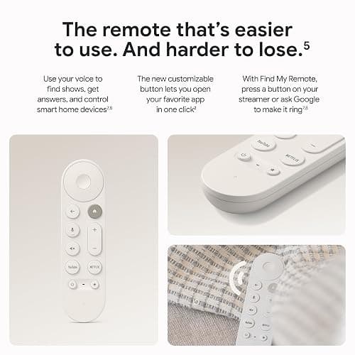 Google TV Streamer 4K - Fast Streaming Entertainment on Your TV with Voice Search Remote - Watch Movies, Shows, Live TV, and Netflix in 4K HDR - Smart Home Control - 32 GB of Storage - Porcelain thumbnail 2