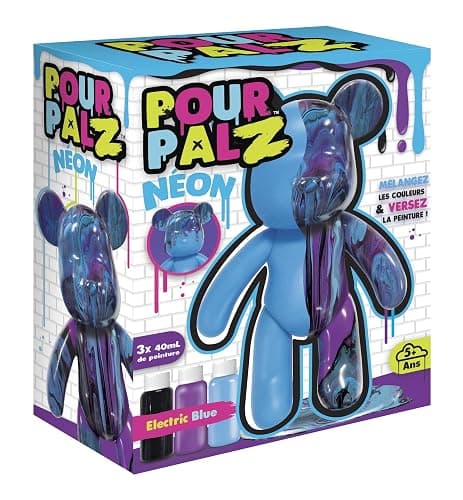 Silverlit - pour Palz – Kit Créatif Peinture Néon – Figurine Animal 20 cm – Peinture Marbrée – Dès 5 Ans - Image 1