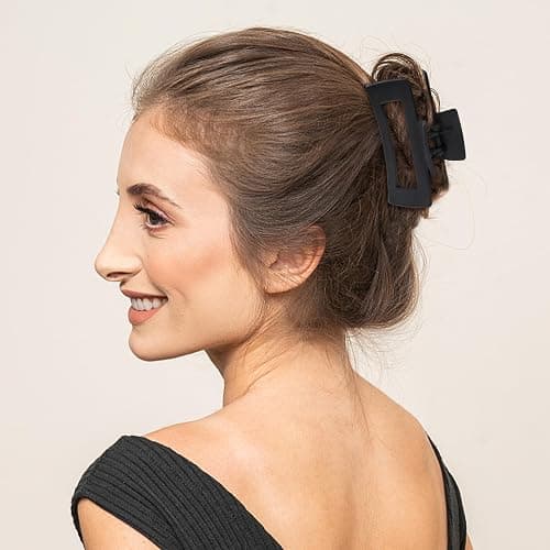 Sunolga 8PCS Hair Clips for Women, Flower Claw Clips for Thick Hair, Non-Slip Hair Accessories - 4 Styles, Neutral Colors Hair Clips and Variety Pack, Ideal for Girls thumbnail 5