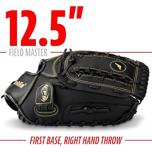 Franklin Sports Field Master Baseball + Softball Glove - Field Master Adult + Youth Baseball + Softball Mitt - Men's + Women's Gloves - Right Hand Throw thumbnail 3