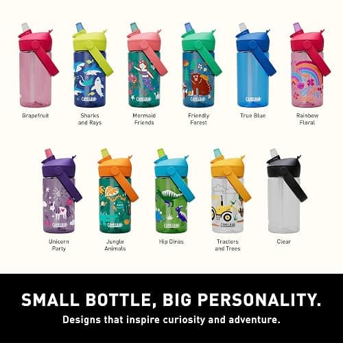 CamelBak Thrive Flip Straw Kids Bite Valve Tritan Renew Water Bottle 14oz thumbnail 7