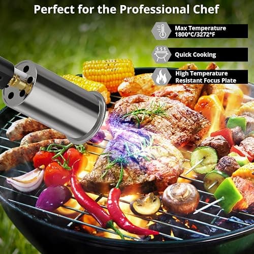 Sondiko Powerful Propane Torch L8010, Sous Vide, Campfire Starter, Adjustable Gas Welding Kit for Searing Steak, BBQ, Gas Welding(Camouflage) Propane Tank Not Included thumbnail 5