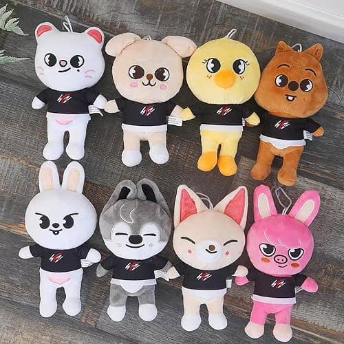 RHEETADA 8 PCS Skzoo Plushies Stray Kids Plush Toys Set 8 Inches Cute Stuffed Animals Toy Stray Kids for Fans Boys and Girls thumbnail 3