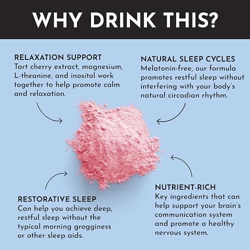Kids Nighttime Relax Drink Mix – Strawberry Limeade Flavor – 60 Servings | Magnesium, Tart Cherry & L-Theanine | Supports Evening Calm, Relaxation & Restful Sleep* thumbnail 7