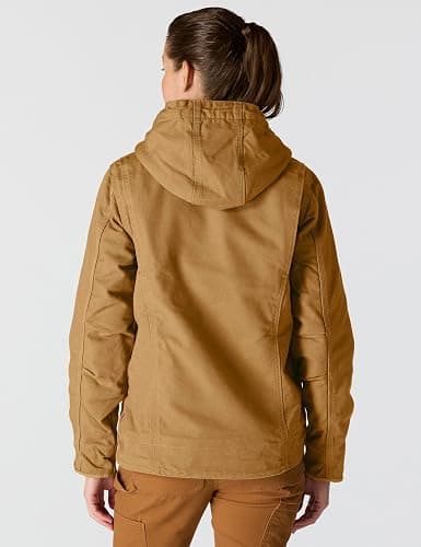 Carhartt Women's Loose Fit Washed Duck Sherpa Lined Jacket thumbnail 2