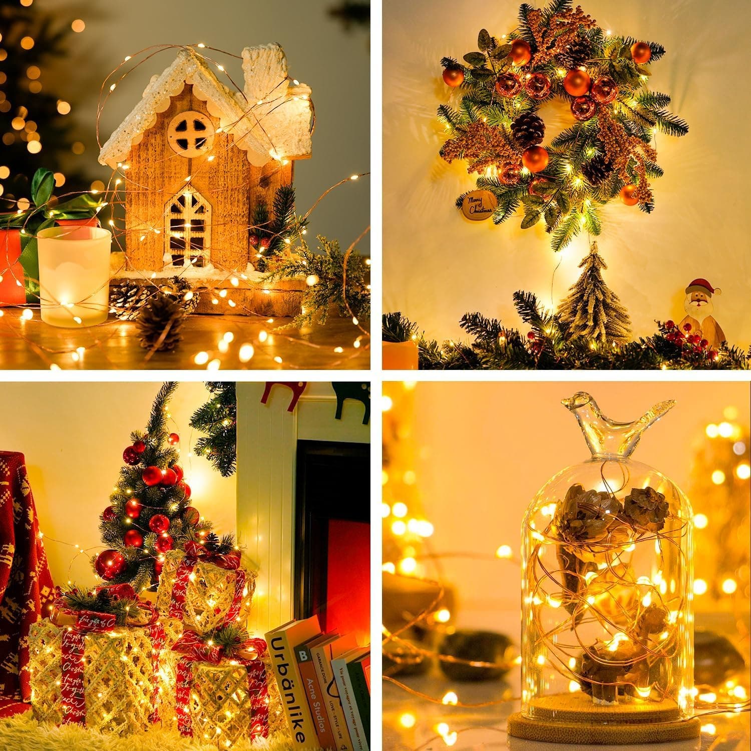 1PC 10M 100LED Fairy Lights Battery Operated String Lights Warm White thumbnail 7