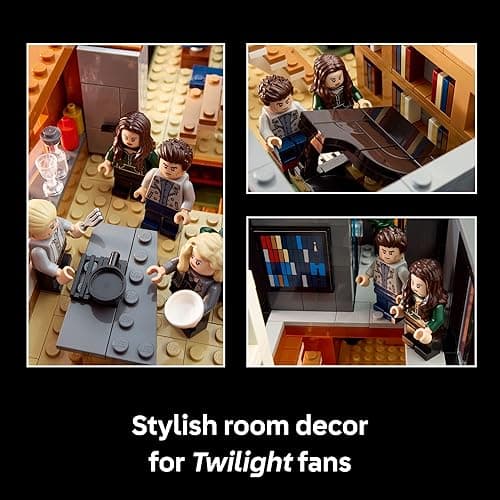 LEGO Ideas Twilight The Cullen House - Collectible Set for Adults 18+ - DIY Fantasy Craft for Book Lovers - Edward, Bella, Jacob + 4 More Minifigures - Gift Idea for Fans of The Movies - 21354 thumbnail 7