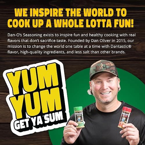 Dan-O's Original Seasoning, 2.5 oz Bottle, All Purpose Seasoning for Chicken, Turkey, Beef, Veggies and More, Sugar Free, Zero Calorie, Use this Spice Blend to Craft a Marinade, Dry Rub or Sauce thumbnail 8