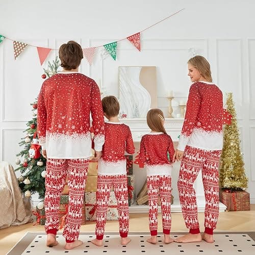 Christmas Pajamas for Family Matching Family Christmas Pajamas Set PJS Holiday Xmas Family Jammies Sleepwear thumbnail 6
