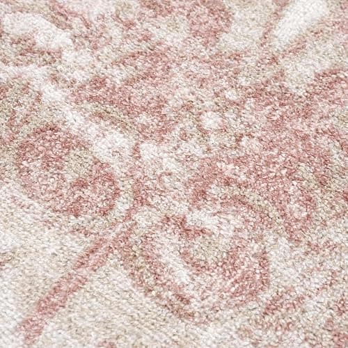 BoutiqueRugs Blush & Light Pink Collection Snead Bohemian Oriental Medallion Large Area Rug - Traditional Floral Carpet for Living Room - Blush, Pale Pink, Cream - 7'10" x 9'6" (8x10 Area Rug) thumbnail 9