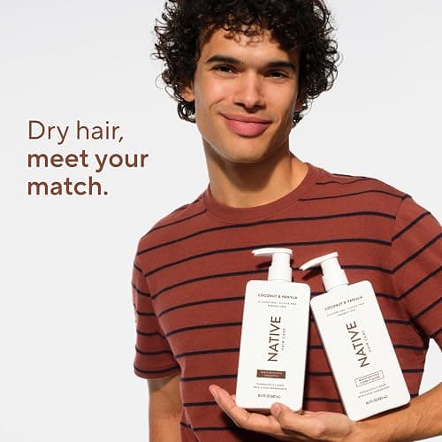 Native Coconut & Vanilla Shampoo and Conditioner Contain Naturally Derived Ingredients | All Hair Types, Color & Treated, Fine to Dry Damaged, Sulfate & Dye Free - 2-Pack thumbnail 6