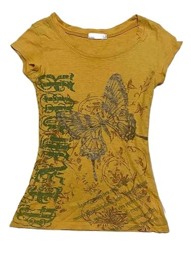 Y2k Fairy Grunge 2000s Short Sleeve Top Whimsy Twee Harajuku Emo Scene Clothes Vintage Mcbling Alt Fairycore Shirt - Image 1