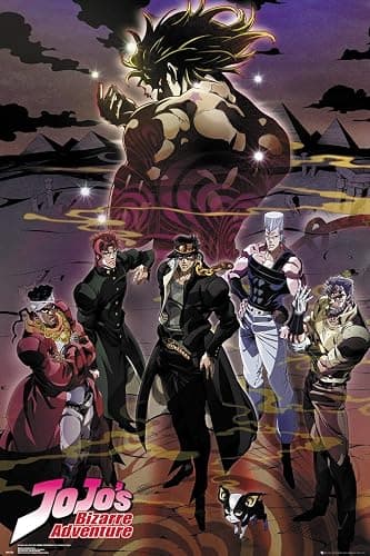 JoJo's Bizarre Adventure Poster Limited Anime Version, Size 24x36 - Image 1