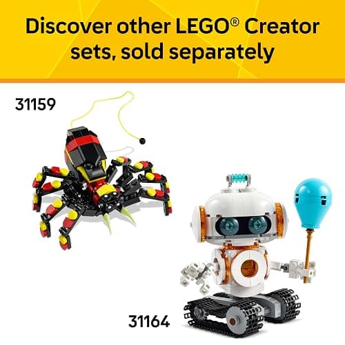 LEGO Creator 3 in 1 Aircraft Race Plane Toy - Building Toy with 3 Building Options, Airplane, Fighter Jet, or Helicopter - Gift Idea for Kids, Boys and Girls, Ages 7+ - 31160 thumbnail 7