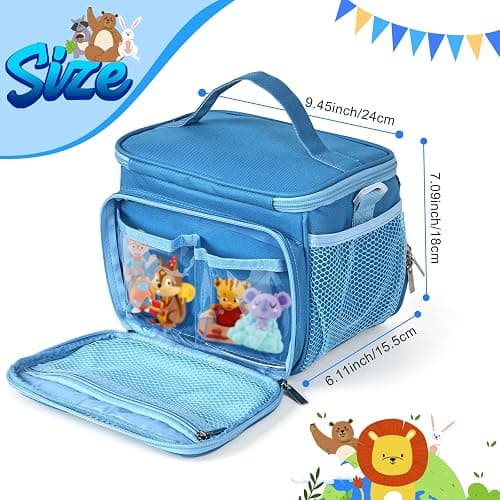 Kowenlic Carrying Case Compatible with Toniebox Starter Set, Carry Bag Compatible with Tonie Figures, Storage Case for Little Tikes Story Dream Machine Starter for Storybook (Purple) thumbnail 3