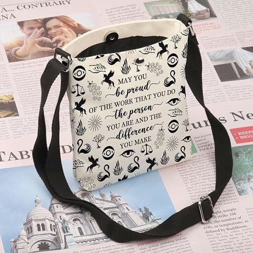 PLITI KOTLC Merchandise Keeper Of The Lost Cities Themed Gift For Bookworm Book Lover Crossbody Bag Foxfire Academy Gift thumbnail 3