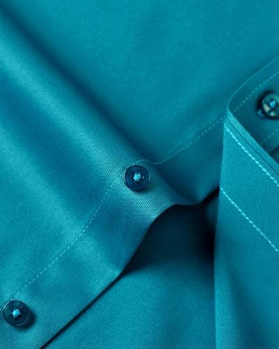 J.VER Men's Dress Shirts Solid Long Sleeve Stretch Wrinkle-Free Formal Shirt Business Casual Button Down Shirts thumbnail 6