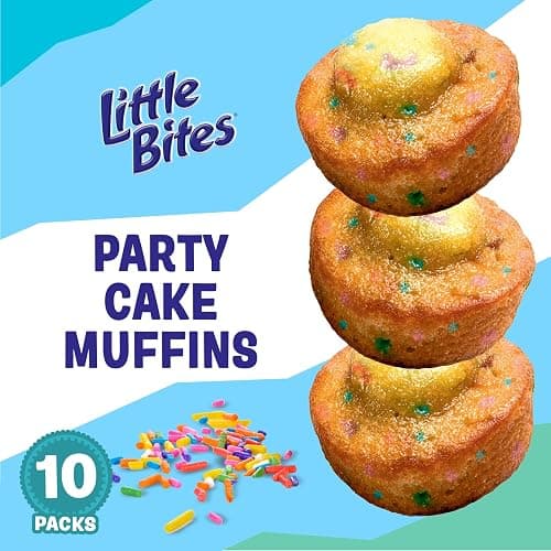 (Value Pack) Little Bites Party Cake Muffins, 10 individual packs, (1.5 oz each), Cake and Sprinkles Mini Muffins, 15 oz Multipack thumbnail 4