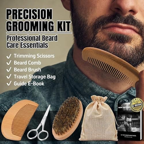 XIKEZAN Beard Kit Gifts for Men Grooming/Care-Soften,Soothe Beard GoodScent | Mens Gift Set Birthday Valentines Fathers Easter Basket Gifts for Men Him Dad Husband Boyfriend Christmas Stocking Stuffers thumbnail 7