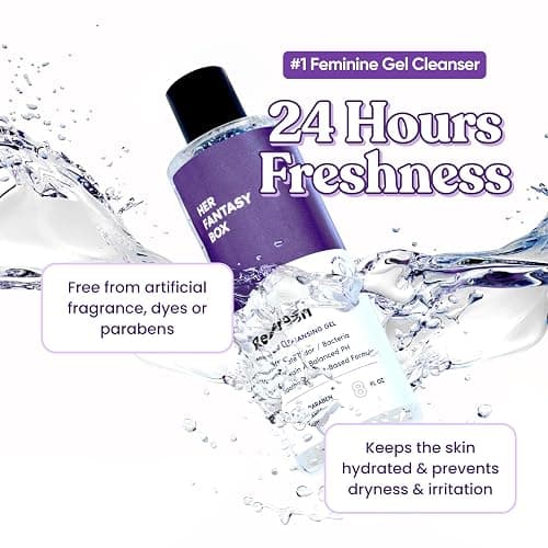 Her Fantasy Box Yummy & Refresh pH Balancing Shower Gel | Two Pack Wash | Gentle, Moisturizing & Nourishing Feminine Hygiene Duo for Daily Freshness, Odor Control & Skin Care (8 oz Each) thumbnail 3