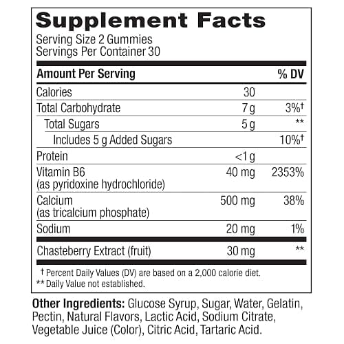 OLLY Period Hero Gummies, PMS Support Supplement,* Chasteberry, Vitamin B6, Calcium, Cran-Raspberry Flavor, 30 Day Supply - 60 Count thumbnail 10
