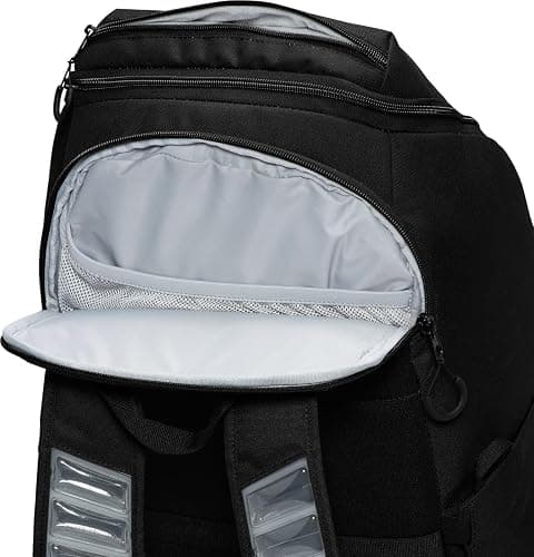 Nike, Unisex, Varsity Elite Backpack (32L), Black/Black/Metallic Silver, One Size thumbnail 5