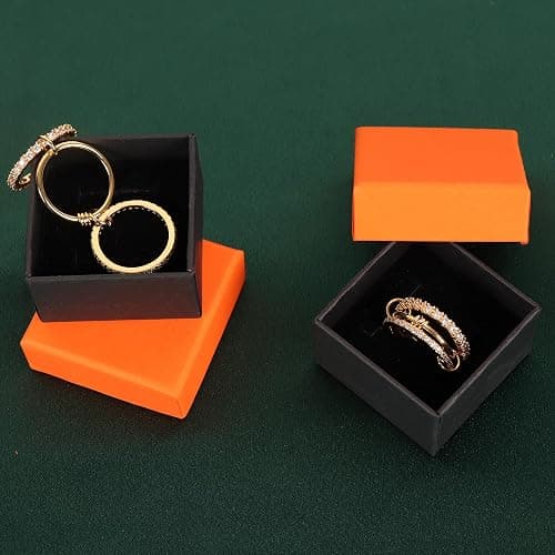 Verfimaci 18K Gold Plated Stackable Rings for Women,Dainty Multi-Link Rings,Chunky Stackable Cubic Zirconia Rings Set Non Tarnish Women Jewelry thumbnail 6