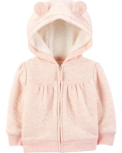 Simple Joys by Carter's Baby Hooded Sweater Jacket with Sherpa Lining - Image 1