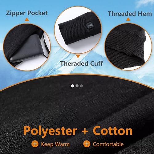 Heated Thermal Top for Women Electric Sweater Shirt Base Layer with Battery thumbnail 5