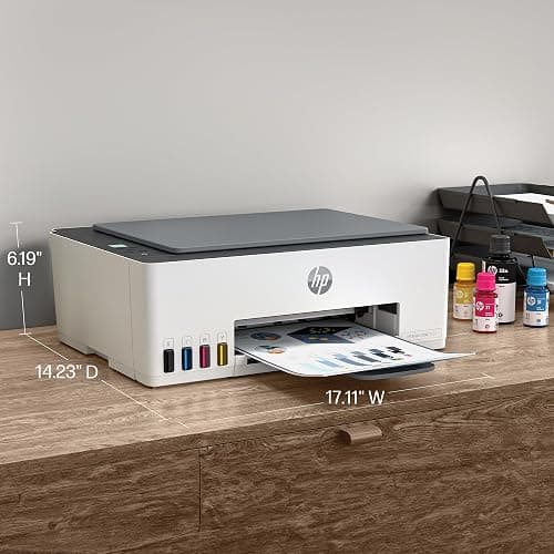 HP Smart Tank 5101 Wireless All-in-One Refillable Printer, Scanner, Copier with 2 years of Ink included, Wireless printer-for-home use an EcoTank Alternative (1F3Y0A) thumbnail 5