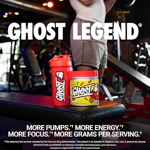 GHOST Legend Pre-Workout Powder, SPK Redberry - 30 Servings – Pre-Workout for Men & Women with Choline, L-Citrulline, & Beta Alanine for Energy & Focus thumbnail 3