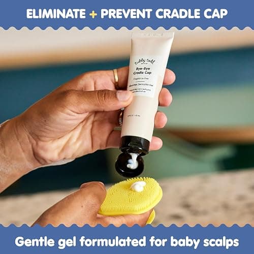TUBBY TODD Cradle Cap Baby Hair & Scalp Care Kit | Includes Bye-Bye Cradle Cap Gel & Cradle Cap Silicone Brush, Gentle for Babies’ Sensitive Skin, 1.8 fl oz thumbnail 2
