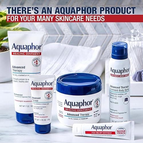 Aquaphor Advanced Therapy Healing Ointment Skin Protectant (14 Oz) + Healing Balm Stick with Avocado Oil and Shea Butter (0.65 Oz) thumbnail 8