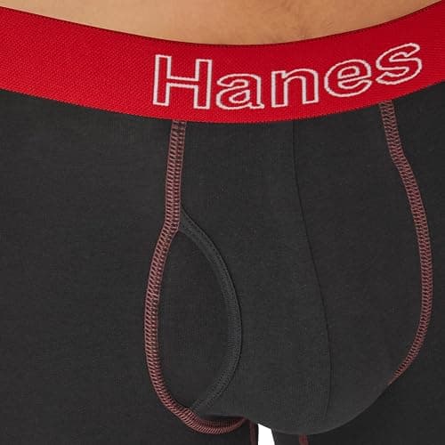 Hanes Men's Boxer Brief Underwear Pack, Stretch Cotton Boxer Briefs for Men, Moisture-wicking, 6-pack thumbnail 6