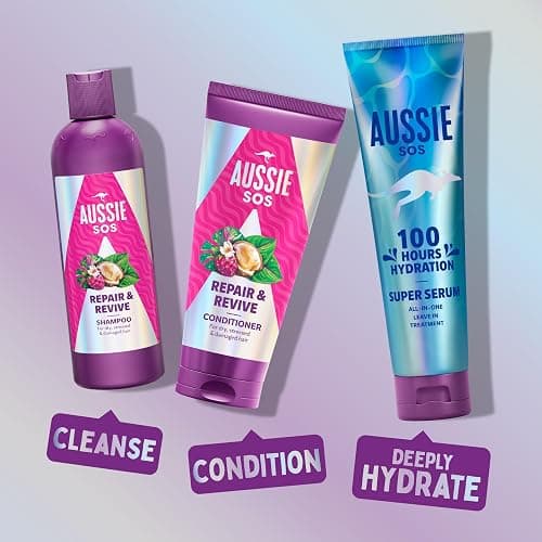 Aussie Super Serum Leave In Conditioner Hair Serum Treatment, For Dry, Damaged Hair. 100 Hours of Hydration, Smooth, Soften, Detangle, Prevent Split Ends and Boost Shine, 160ml thumbnail 10