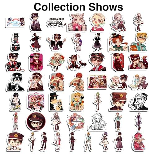 Pounchi Cute Anime Stickers (100 Pcs) Cartoon PVC Sticker, Gifts for Laptop Water Bottle Skateboard Party Supplies Decorations Teens Kids thumbnail 3
