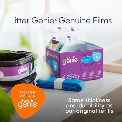 Litter Genie Refill Bags | Stand alone Genuine Film 6 pk | Compatible with Litter Genie Standard and Jumbo refills | Ultimate Odour Control Cat Litter Bags | Up to 12 months of supply for one cat thumbnail 4